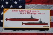 images/productimages/small/U.S.S.Maryland SSBN-738 & U.S.S.Chicago SSN-721 Cyber Hobby 1047 doos.jpg